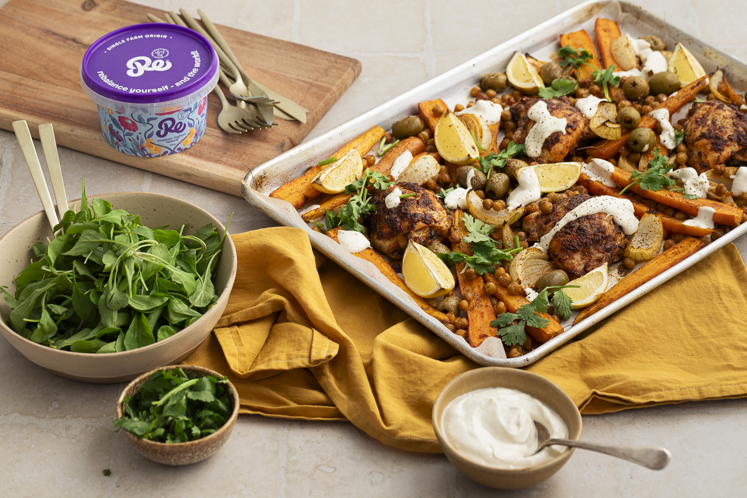 Moroccan Chicken Traybake