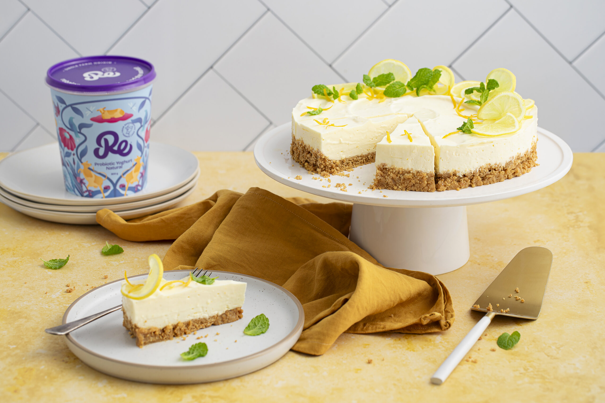Lemon Yoghurt Cheesecake